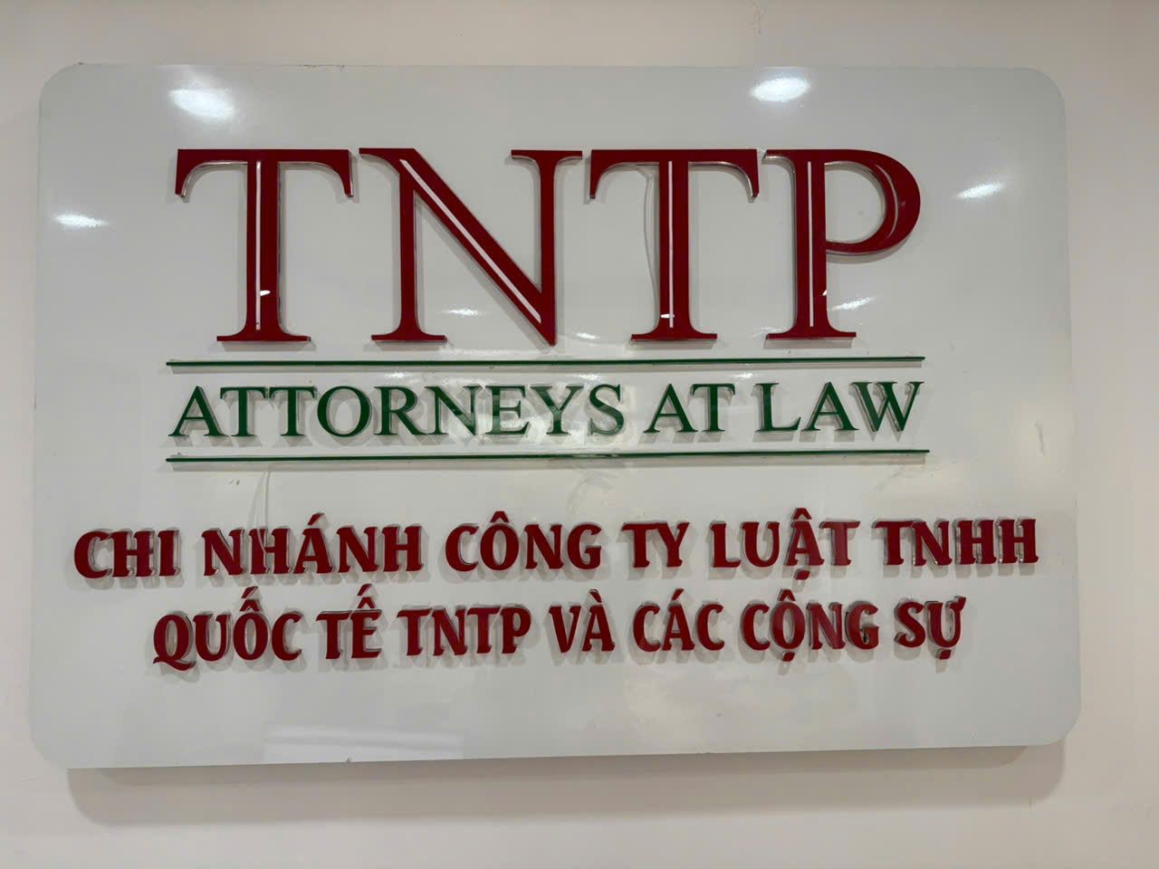 CHI NHÁNH CÔNG TY LUẬT TRÁCH NHIỆM HỮU HẠN QUỐC TẾ TNTP & CÁC CỘNG SỰ