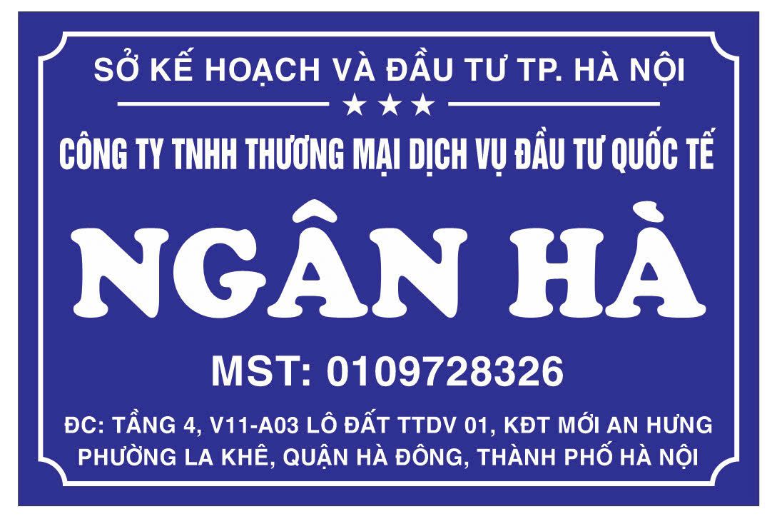 CÔNG TY TNHH THƯƠNG MẠI DỊCH VỤ ĐẦU TƯ QUỐC TẾ NGÂN HÀ