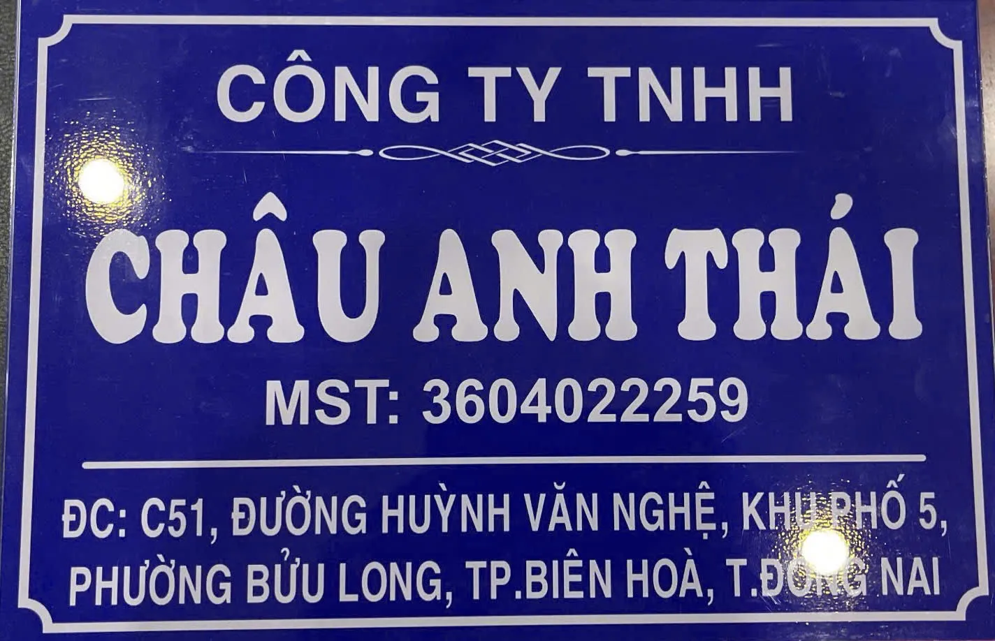 CÔNG TY TNHH CHÂU ANH THÁI