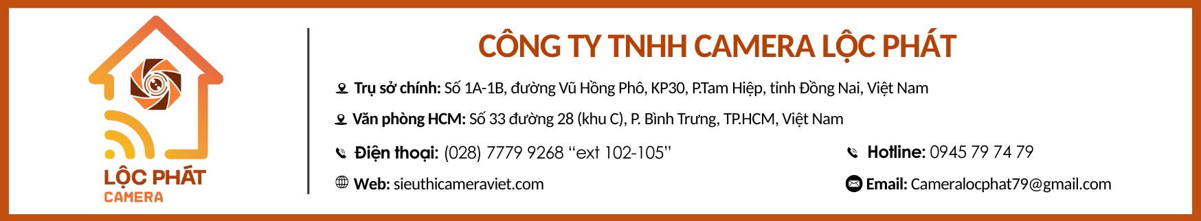 Công ty TNHH camera Lôc Phát