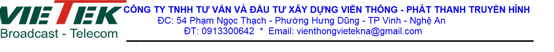 Công ty TNHH tư vấn & ĐTXD viễn thông - Phát thanh truyền hình