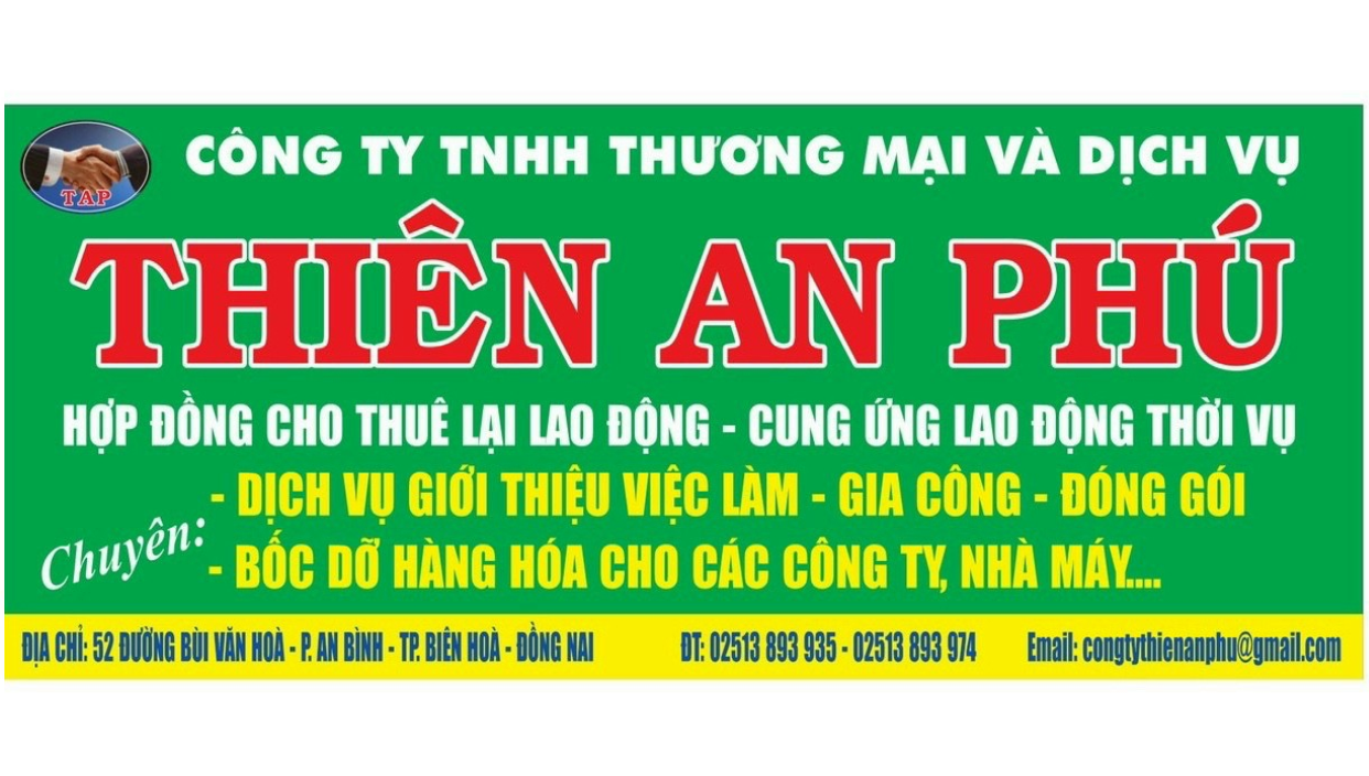 CTY TNHH TM&DV THIÊN AN PHÚ
