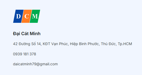CÔNG TY TNHH TƯ VẤN THƯƠNG MẠI ĐẠI CÁT MINH