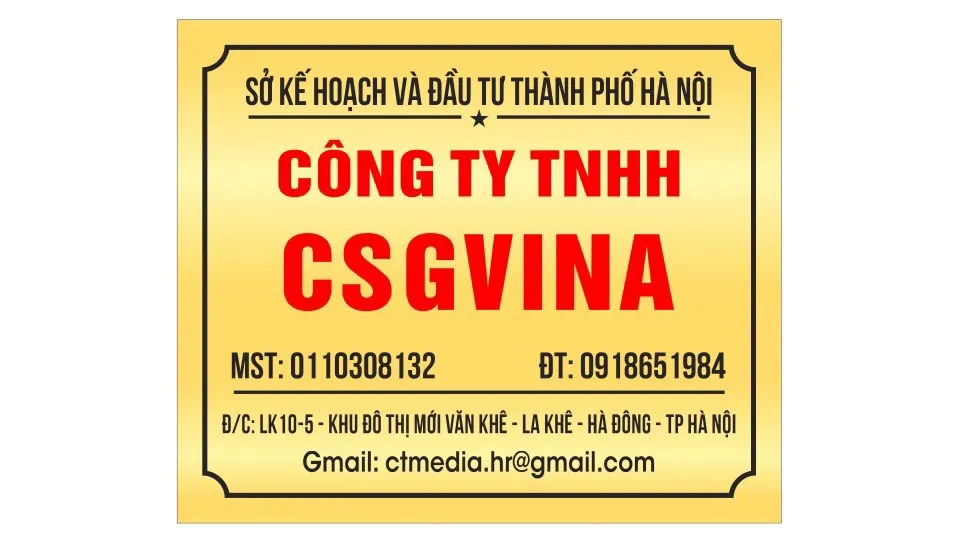 công ty TNHH CSGVINA