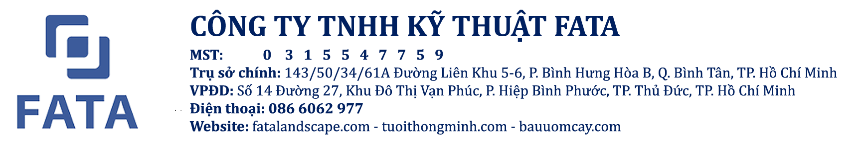 CÔNG TY TNHH KỸ THUẬT FATA