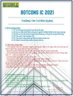Công Ty Cổ Phần Đầu Tư Xây Dựng Botcons