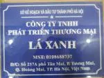 Cty TNHH Phát Triển Thương Mại Lá Xanh