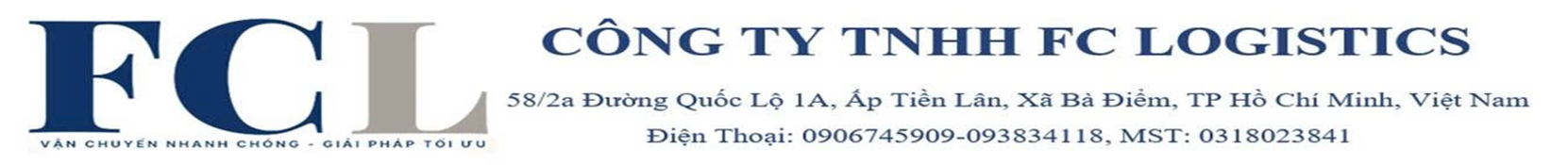 CÔNG TY TNHH FC LOGISTICS