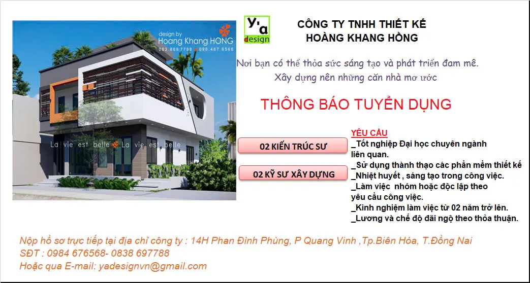 CÔNG TY TNHH THIẾT KẾ HOÀNG KHANG HỒNG