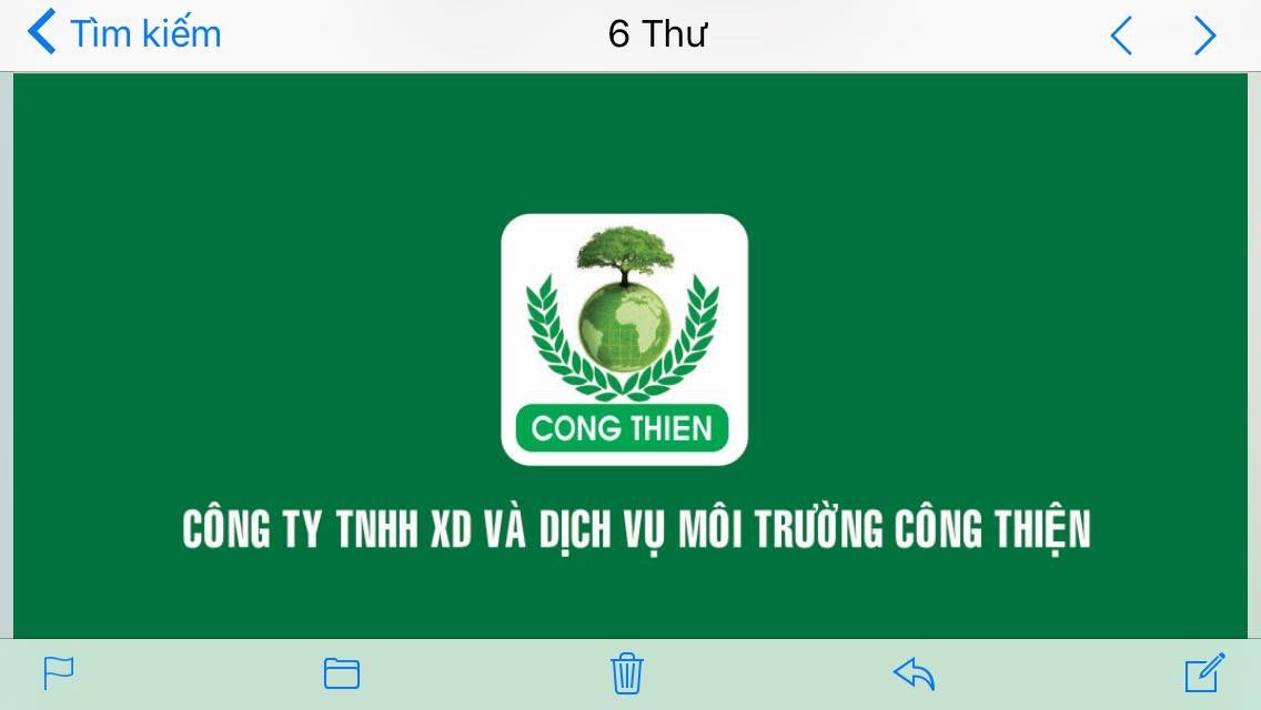 CÔNG TY TNHH XD&DV MÔI TRƯỜNG CÔNG THIỆN
