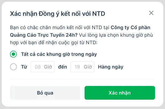 Luồng ƯV-NTD Xác nhận đồng ý