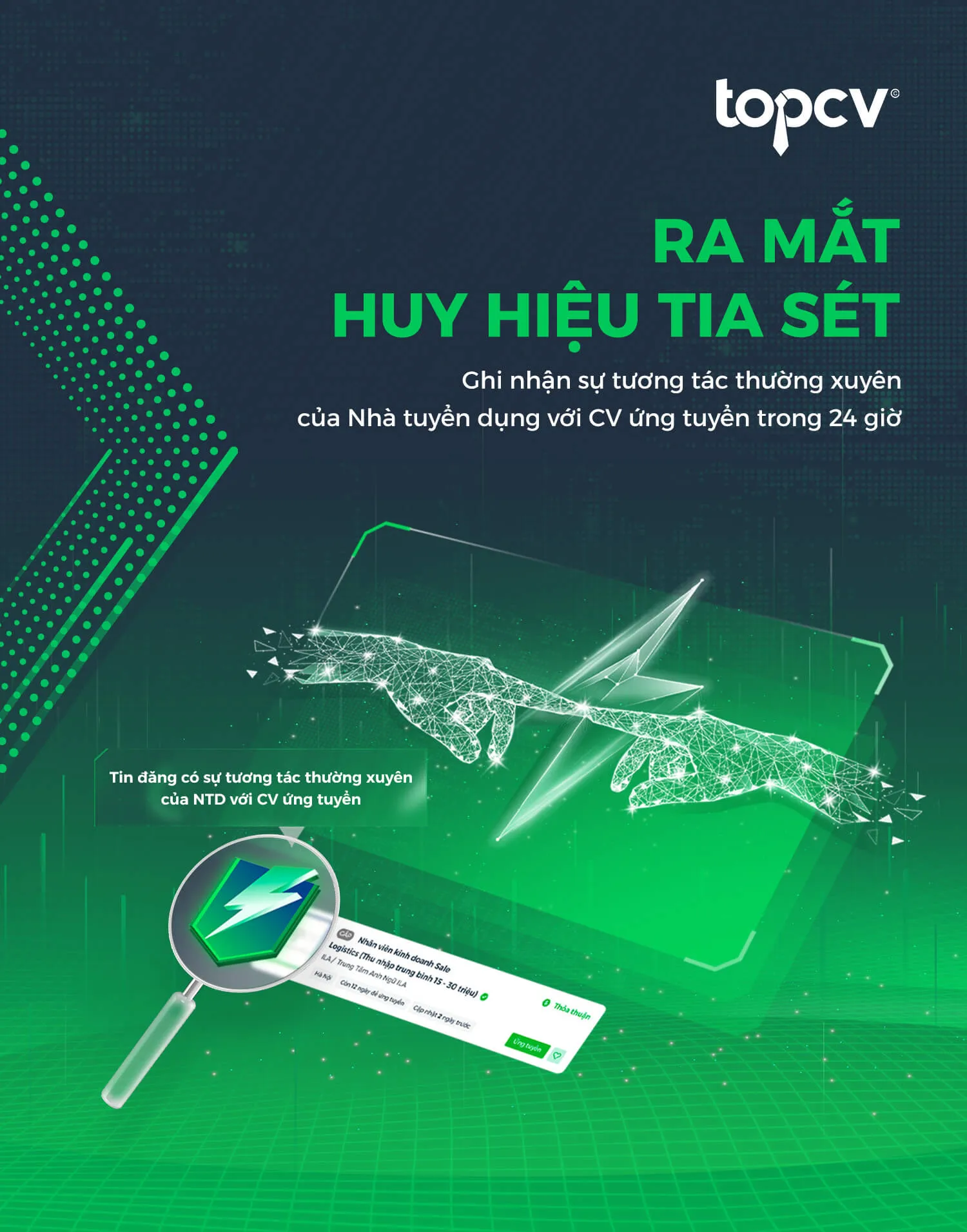 Ra mắt huy hiệu tia sét