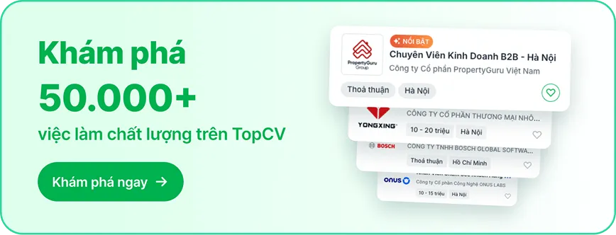 Tìm việc làm mới nhất