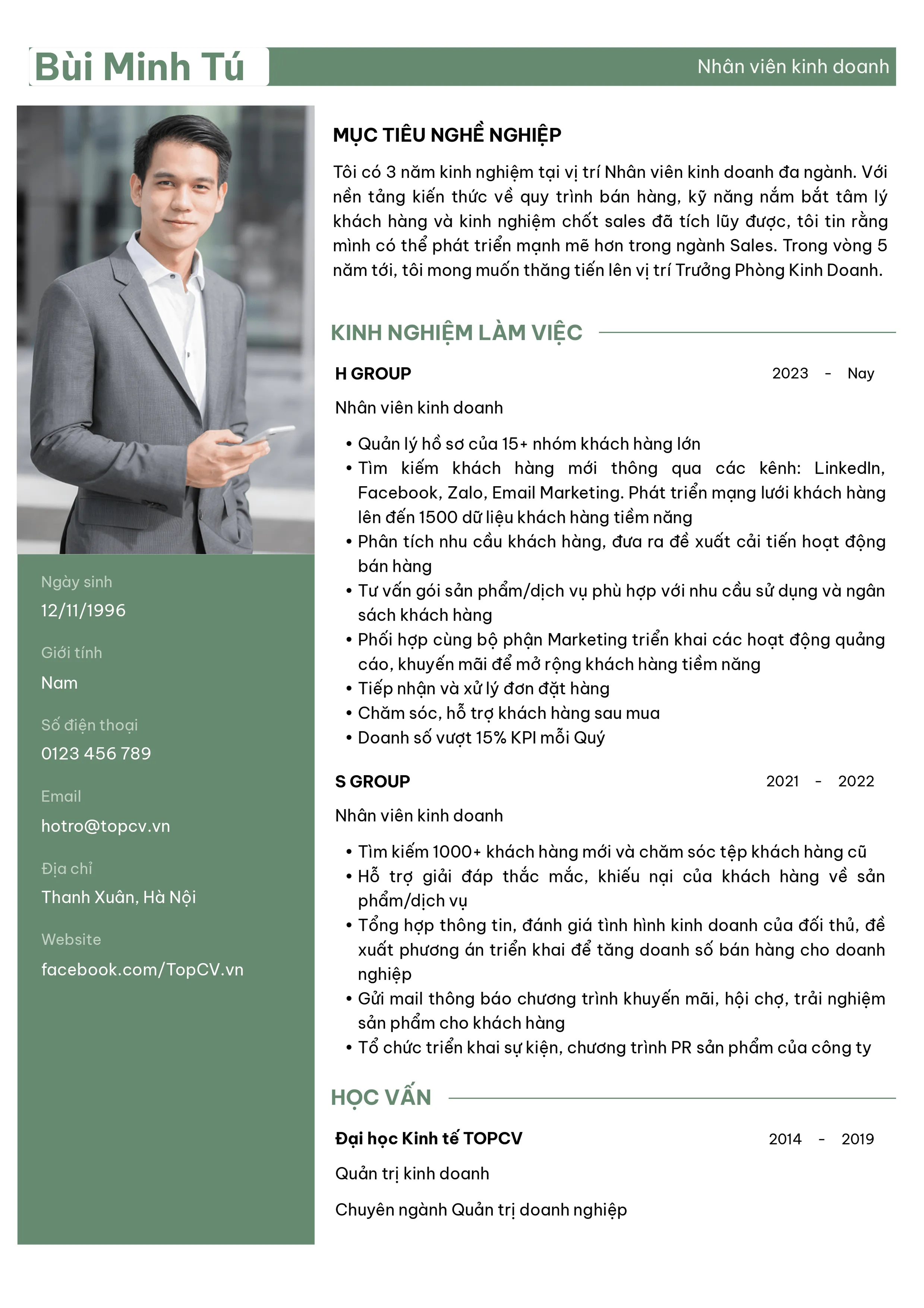 Nhân viên kinh doanh